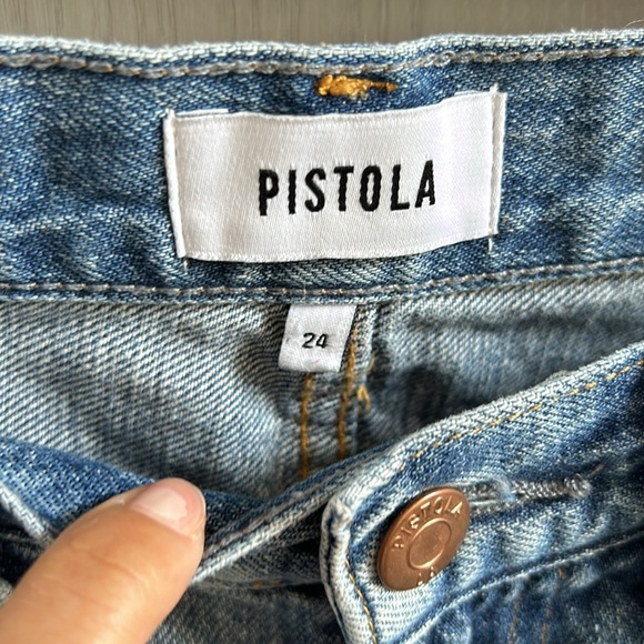 PISTOLA Cassie Super High Rise Straight Jean size 24" - Picture 6 of 15